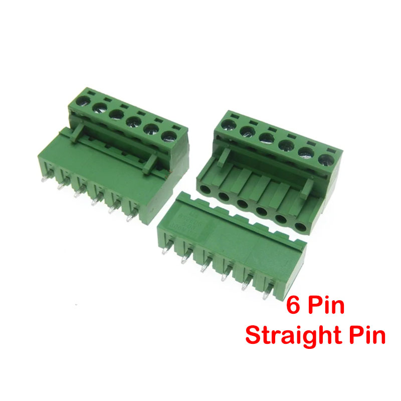 Terminal Block 6Pin Pluggable (Straight Pin) 5.08mm