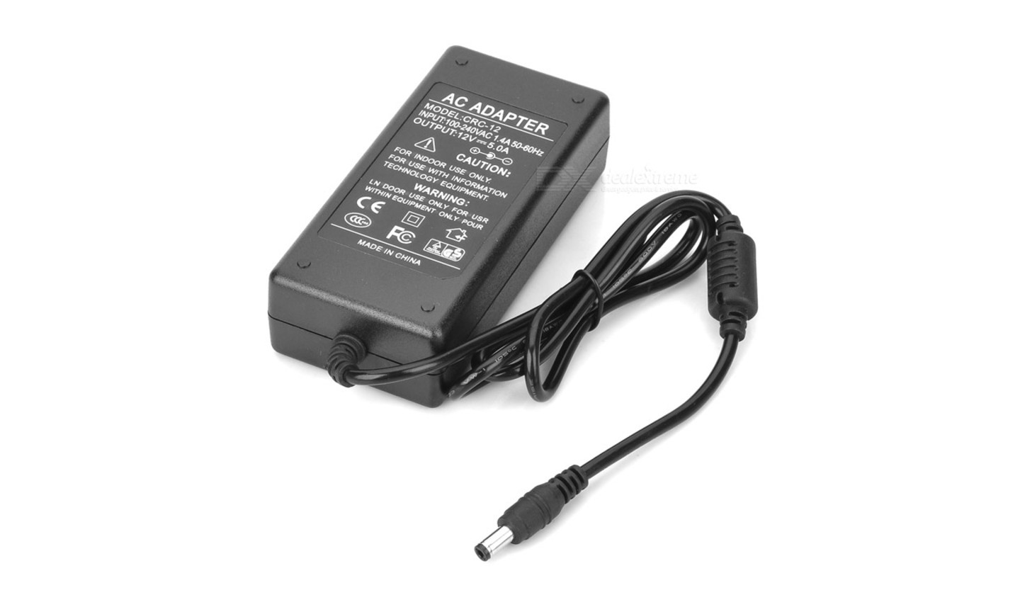 DC Power Adapter (12VDC – 5A)