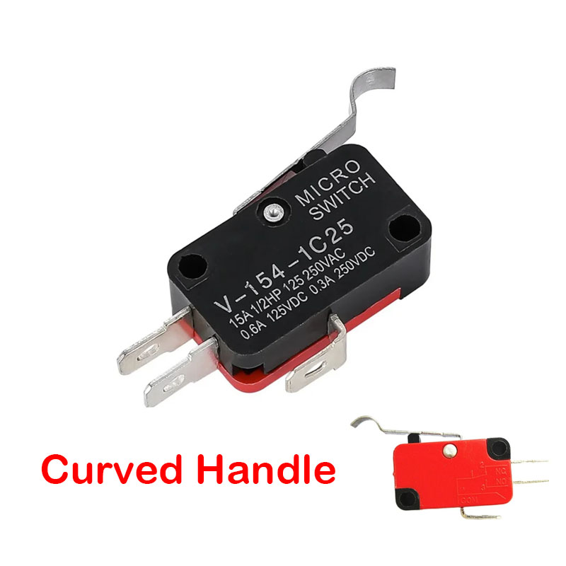 Limit Switch 3Pin -15A Curved Handle – V-154-1C25