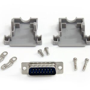 D-Sub 15 Pin Connector Male (DB9) + Cover